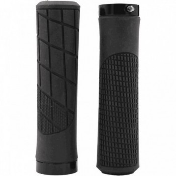 Ergonomic MTB Grips MVTEK 135x22mm Black with Secure Locking - 1