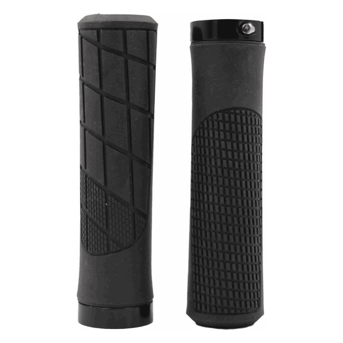 Ergonomic MTB Grips MVTEK 135x22mm Black with Secure Locking - 1