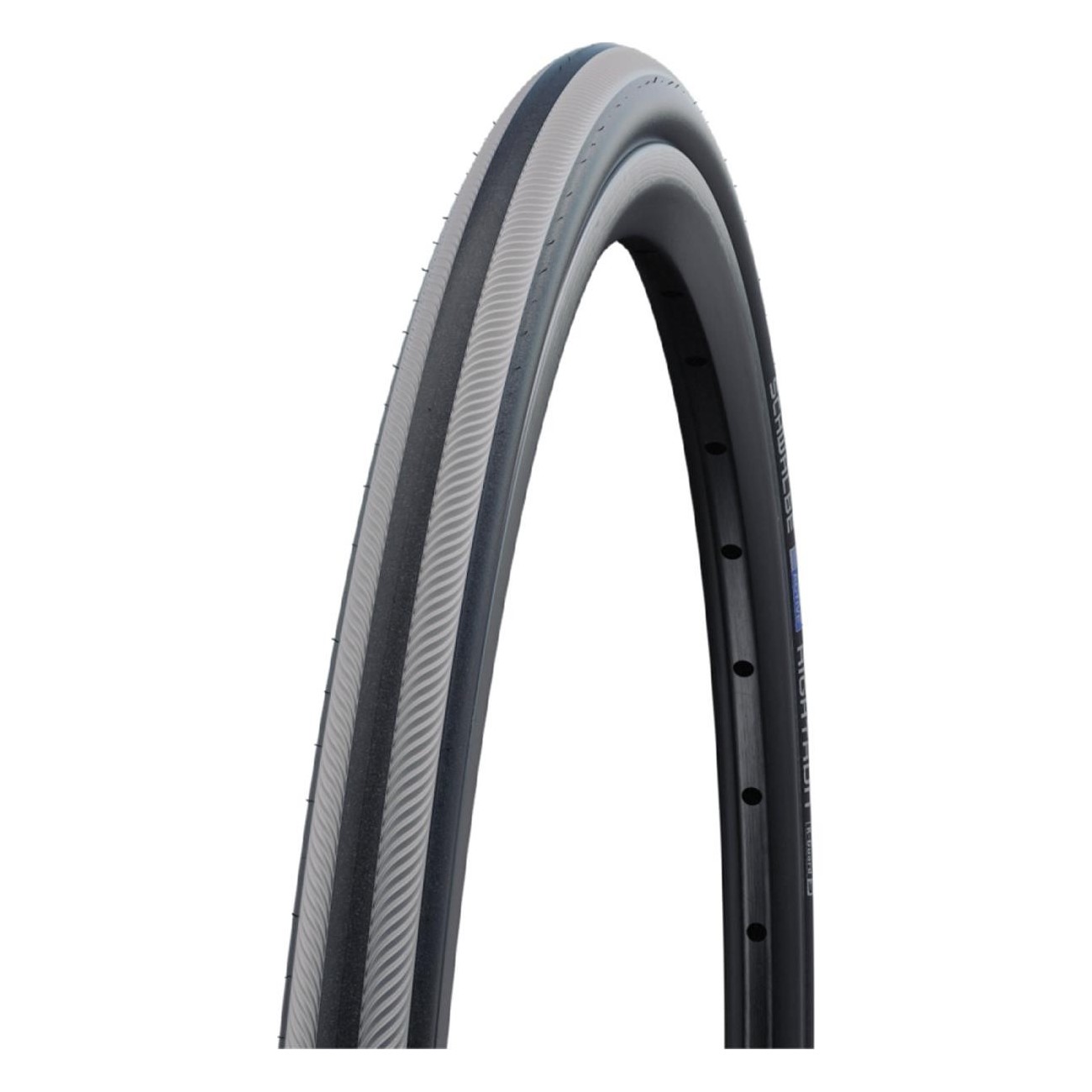 22' x 1.00 RightRun Rigid Tire Black/Grey HS387 with Black'n'Roll Compound - 1