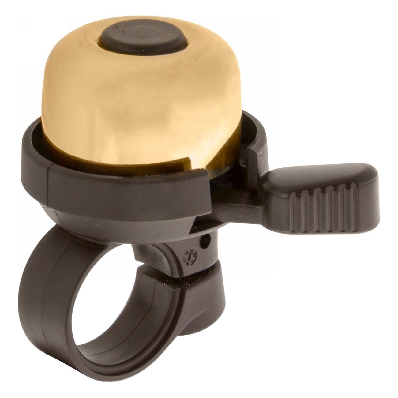 Mini Bella Ding-Dong Brass Bell in Gold for 22.2 mm Handlebar - M-WAVE - 1