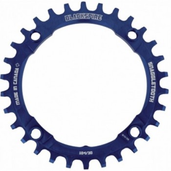 MTB Snaggletooth 32T 104BCD Blue Chainring for 11/12 Speed, Anti-Drop Tech - 1