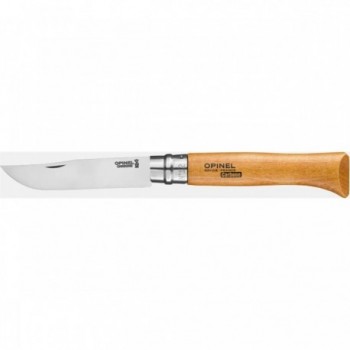 Coltello Opinel N°12 in Acciaio al Carbonio con Blister - Lama Versatile per Agricoltura e Caccia, Manico in Legno di Faggio - 1