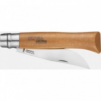 Coltello Opinel N°12 in Acciaio al Carbonio con Blister - Lama Versatile per Agricoltura e Caccia, Manico in Legno di Faggio - 2