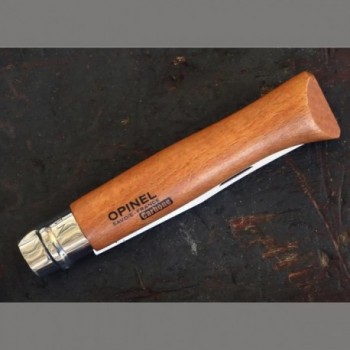 Coltello Opinel N°12 in Acciaio al Carbonio con Blister - Lama Versatile per Agricoltura e Caccia, Manico in Legno di Faggio - 3