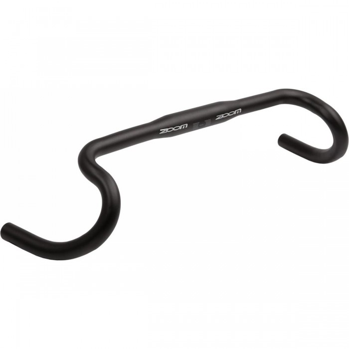 Gravelbike Zoom Handlebar in Matte Black Aluminum 400mm, Clamp 31.8mm - 1