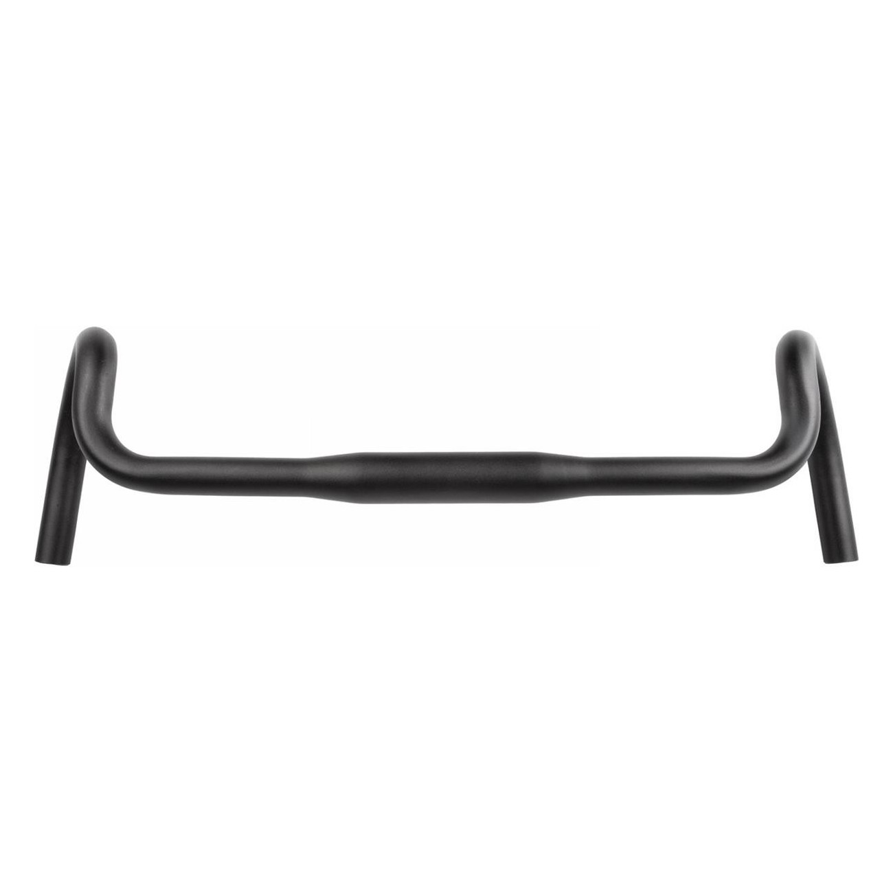 Gravelbike Zoom Handlebar in Matte Black Aluminum 400mm, Clamp 31.8mm - 3