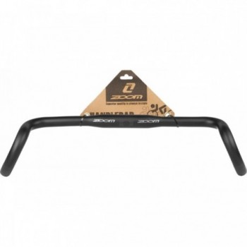 Gravelbike Zoom Handlebar in Matte Black Aluminum 400mm, Clamp 31.8mm - 6