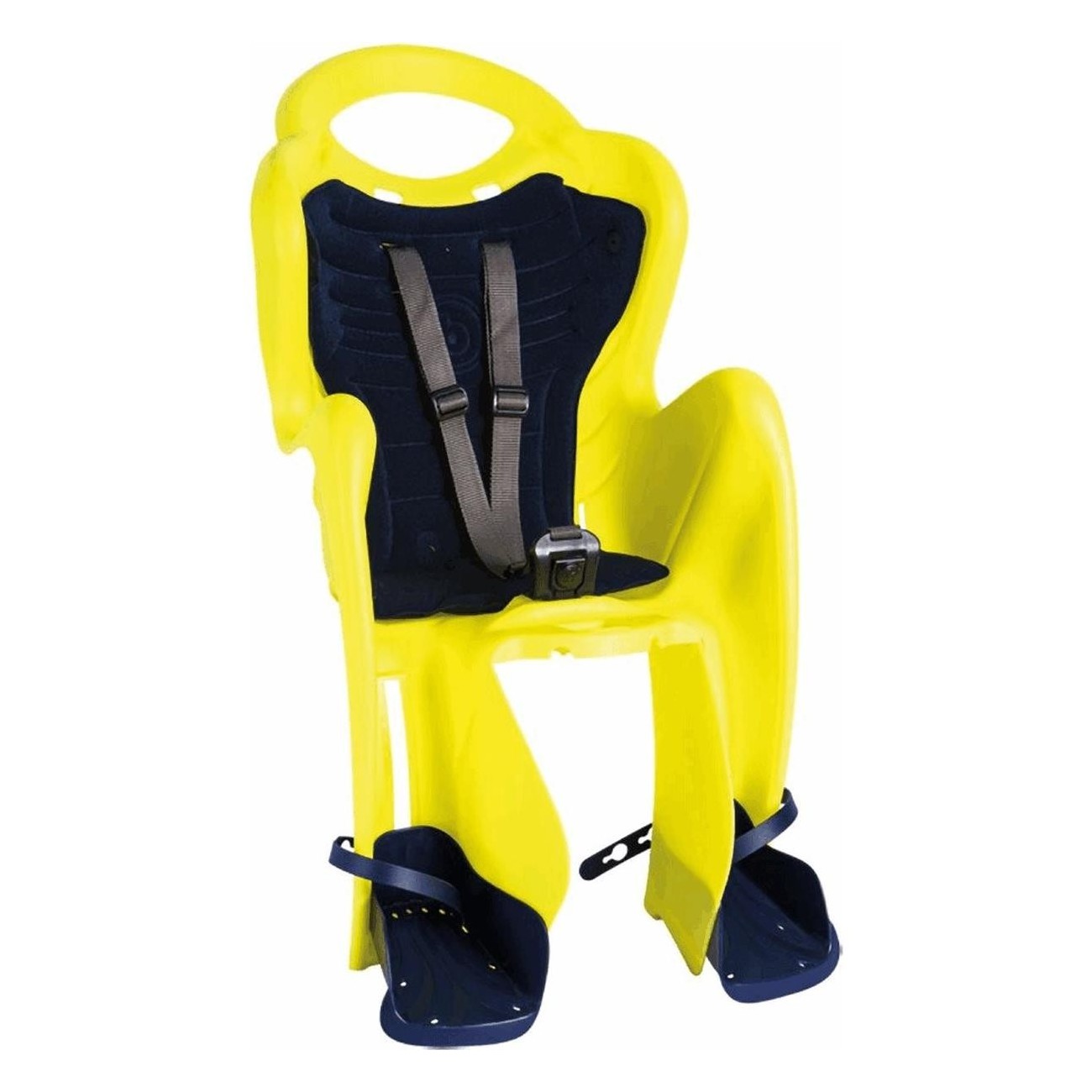 Siège Arrière pour Vélo MR FOX Jaune - Porte-bagages 22kg BELLELLI - 1