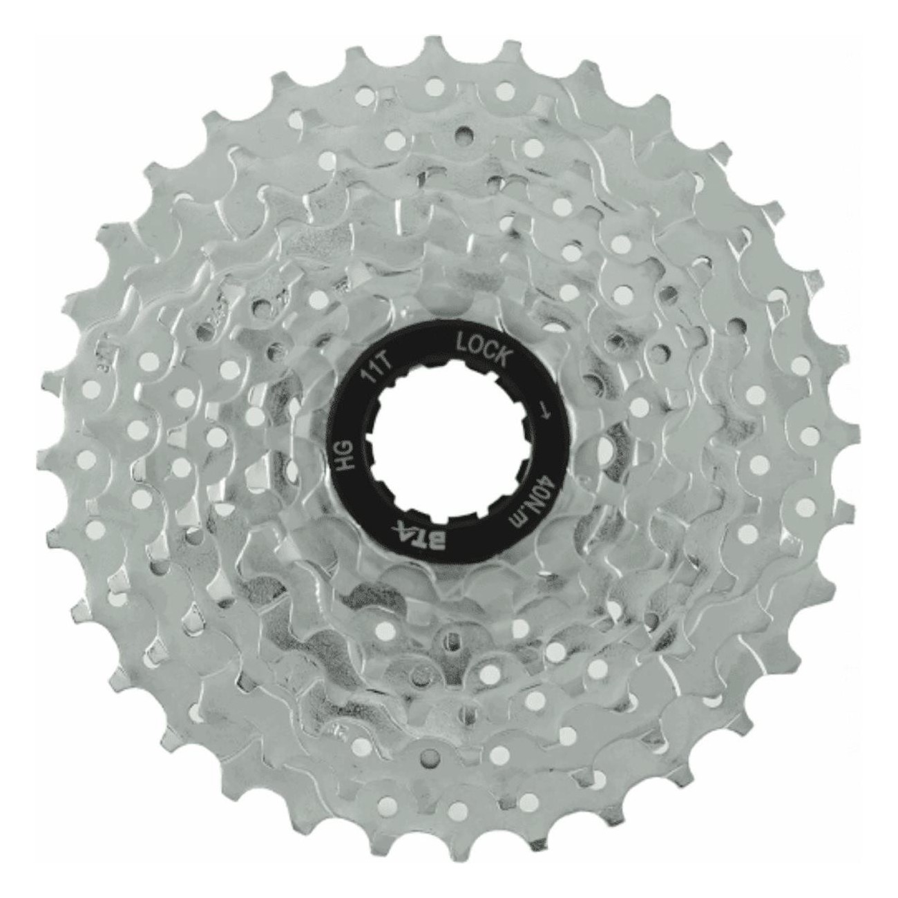 MTB Kassette 7-Gang 11-28 HG Shimano/Sram Silber - Kompatibel für flüssige Schaltung - 1