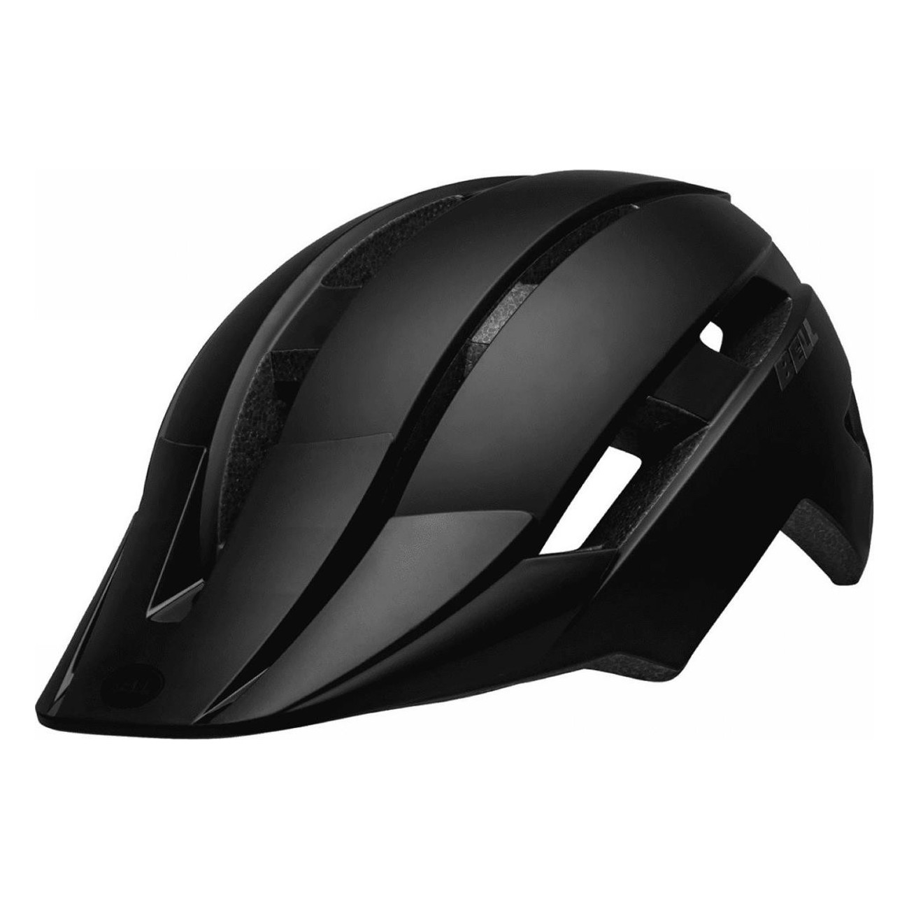 Casco All-Mountain Sidetrack II Nero Opaco per Ragazzi 47-54cm con Frontino Removibile e Sistema di Regolazione - 2 - Caschi - 0