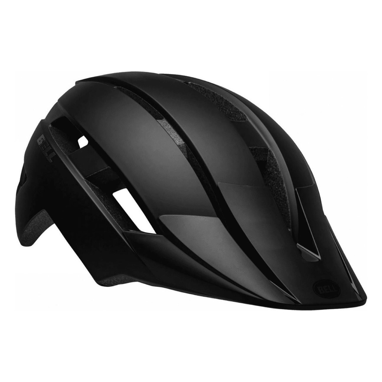 Casco All-Mountain Sidetrack II Nero Opaco per Ragazzi 47-54cm con Frontino Removibile e Sistema di Regolazione - 3 - Caschi - 0