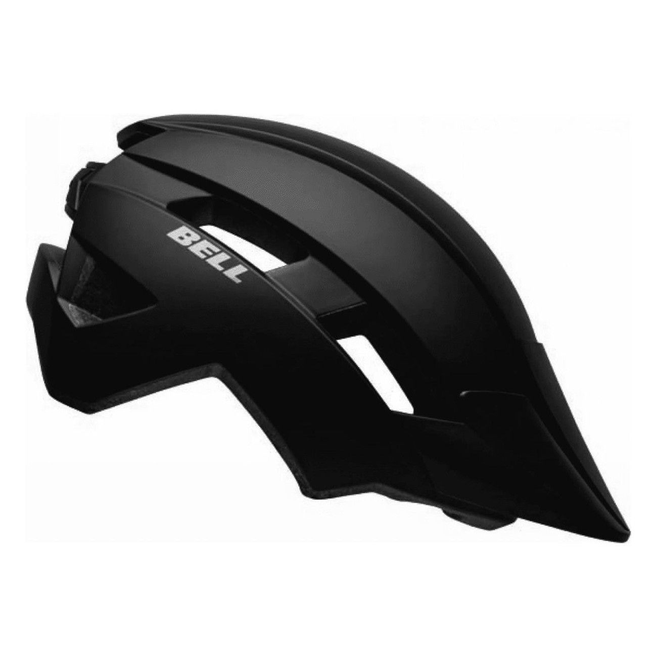 Casco All-Mountain Sidetrack II Nero Opaco per Ragazzi 47-54cm con Frontino Removibile e Sistema di Regolazione - 4 - Caschi - 0