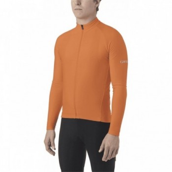 Camiseta Invernal Chrono Thermal LS Naranja Talla S - Tejido Térmico Italiano - 3