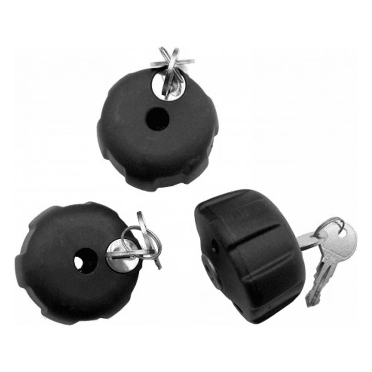 3 Anti-Theft Knobs Kit for Car Bike Racks - Compatible with Multiple Models - 1