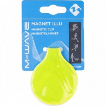 Clip Magnetica Riflettente Universale Giallo Neon M-Wave - 5 - Alta visibilità - 0887539004194