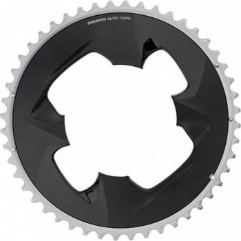 Force AXS Chainring 46T, BCD 107mm, 4-Bolt, 2x12v, Polar Grey Road Bike - 1