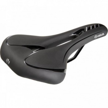 Sella Velo Fit Athlete FC XL 277x163 mm Nero/Argento - Alta Qualità e Comfort per Ciclismo - 1 - Selle - 0887539022372