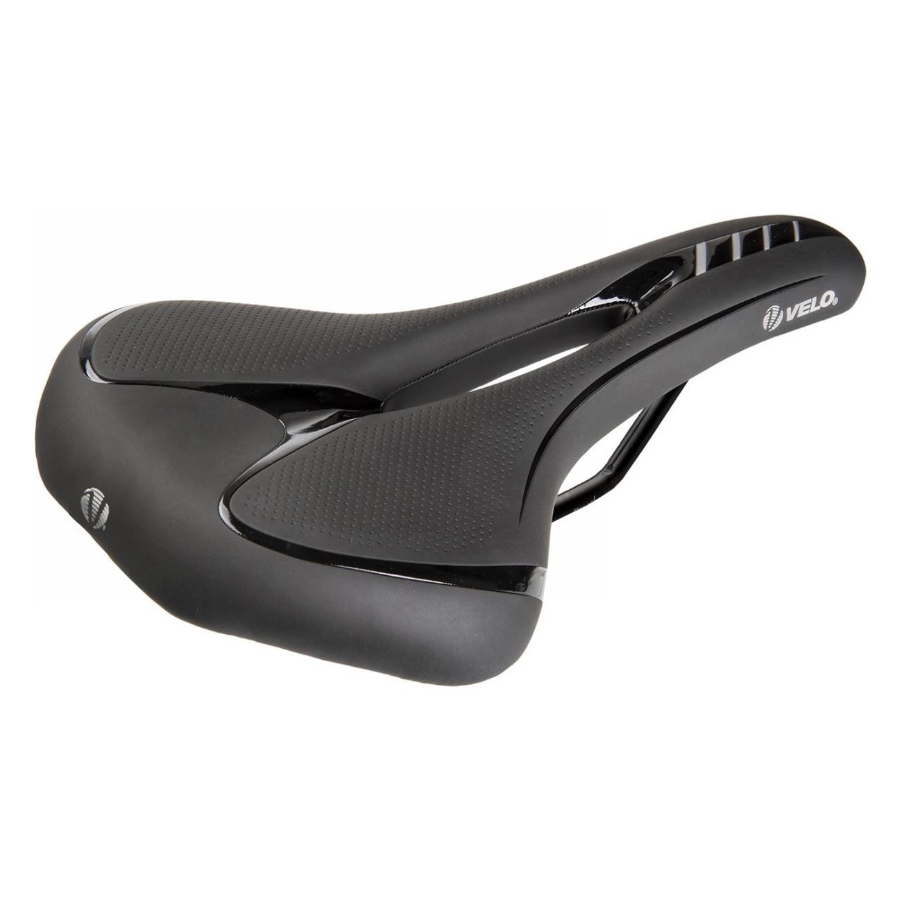 Sella Velo Fit Athlete FC XL 277x163 mm Nero/Argento - Alta Qualità e Comfort per Ciclismo - 1 - Selle - 0887539022372