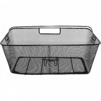 Black Steel Luggage Basket 50x26x20 cm, Sturdy and Easy to Install - 1