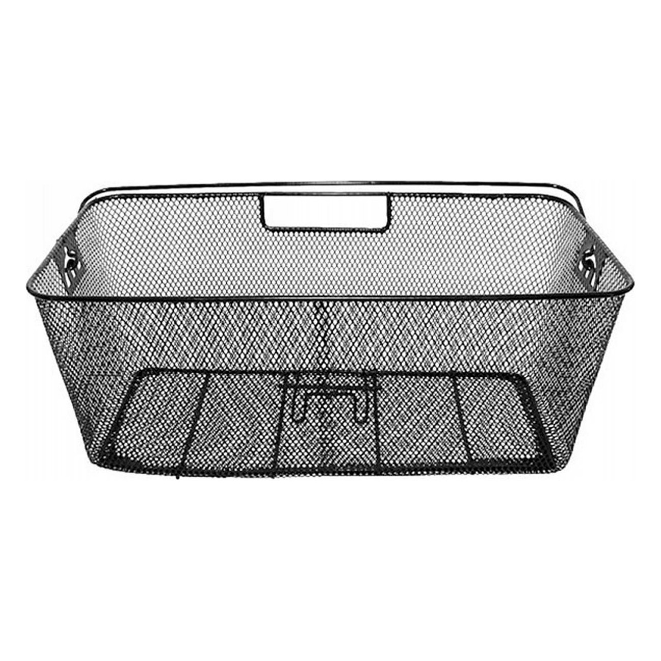 Black Steel Luggage Basket 50x26x20 cm, Sturdy and Easy to Install - 1