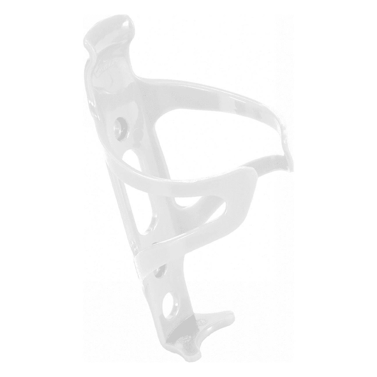 Support de bouteille blanc en polycarbonate - Cage sécurisée pour vélo - 1