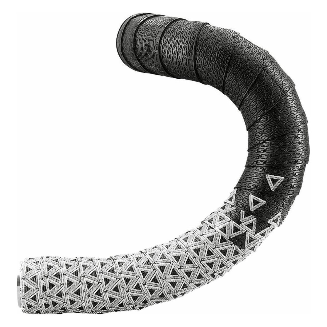 Deda LOOP PU+EVA Handlebar Tape Black/Silver with Plugs, 96g - 1