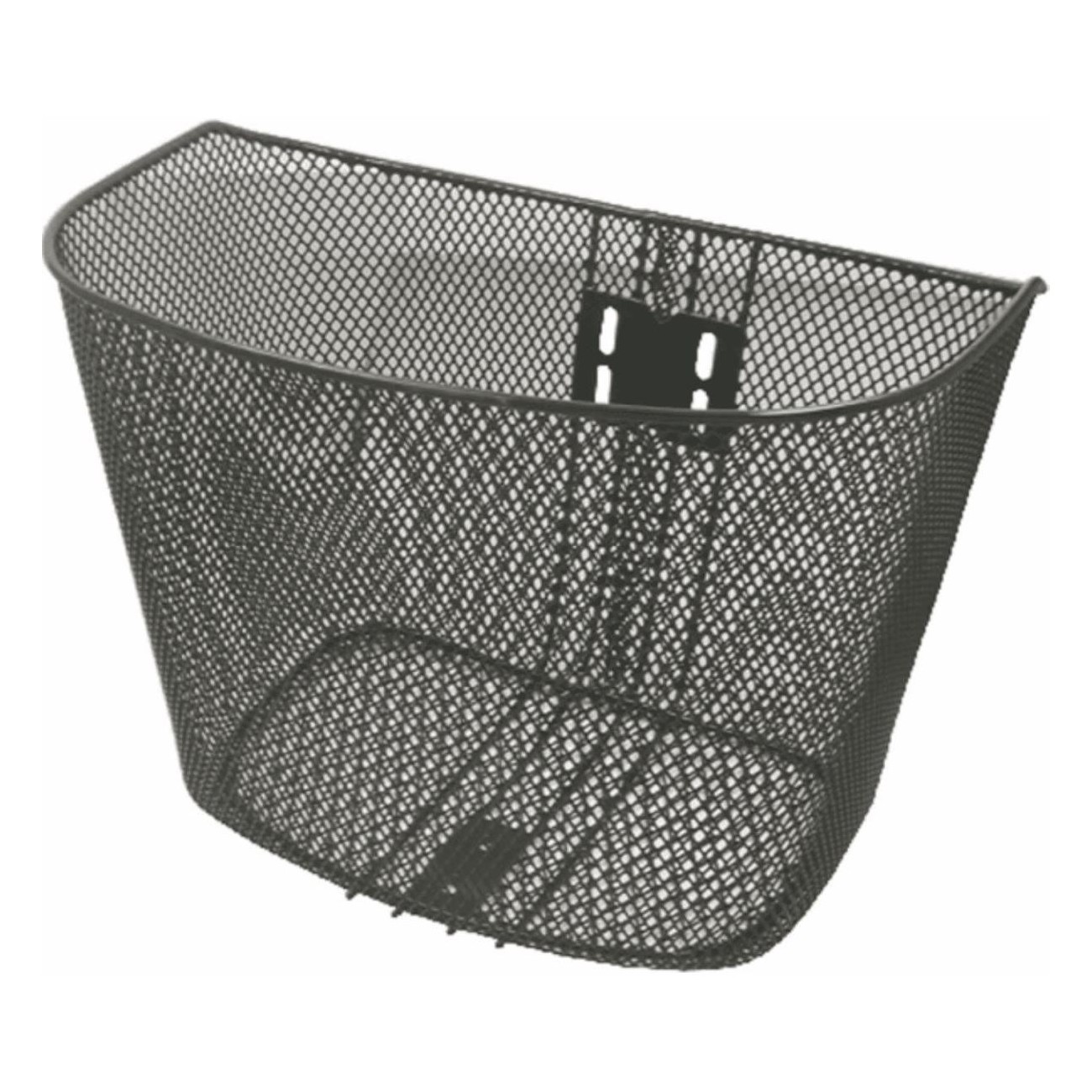 Black Iron Front Bike Basket 35x25x26 cm - Durable and Stylish - 1