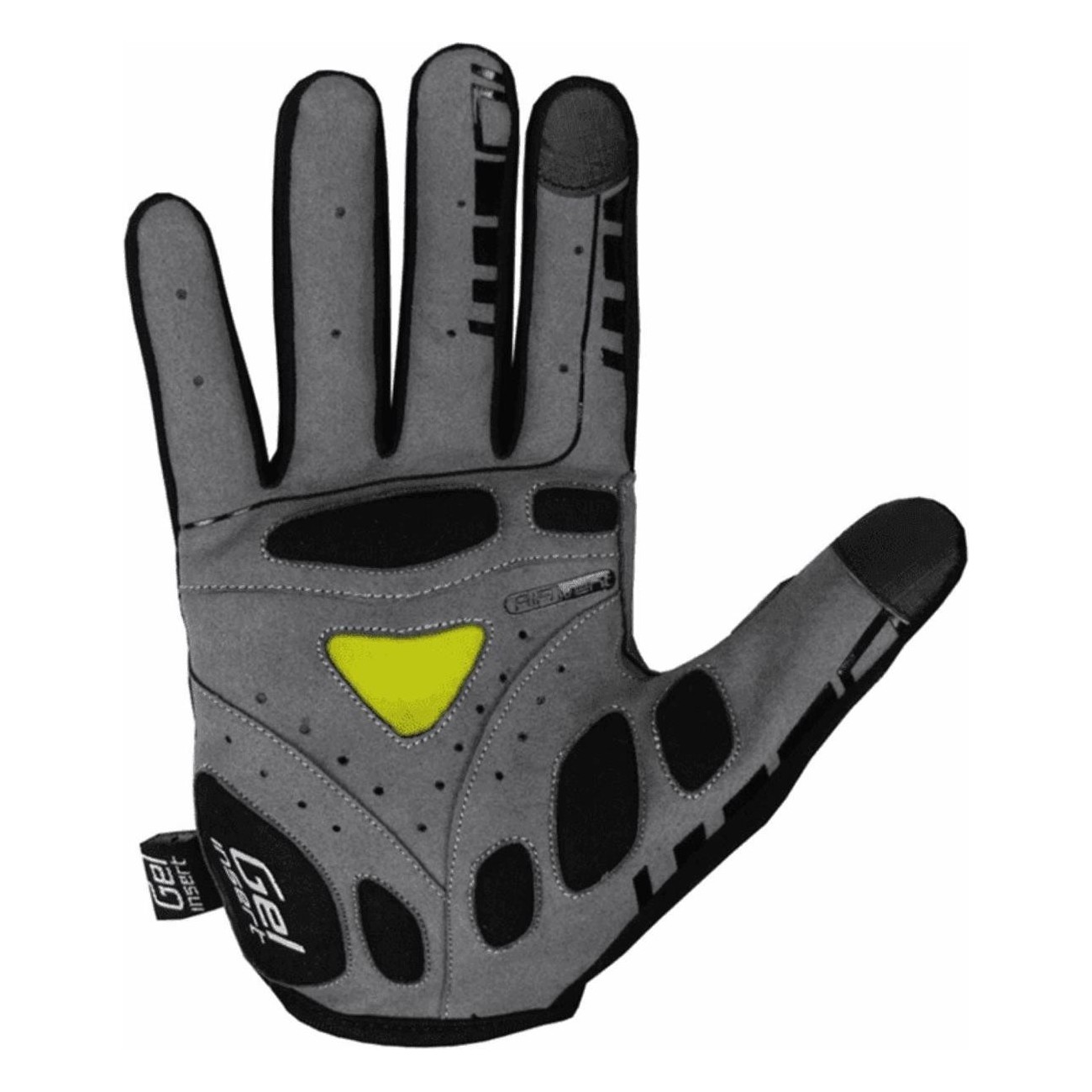 Summer Bump Gel Pro Gloves Black/Lime Long Size M with Gel Padding and Ventilation - 2