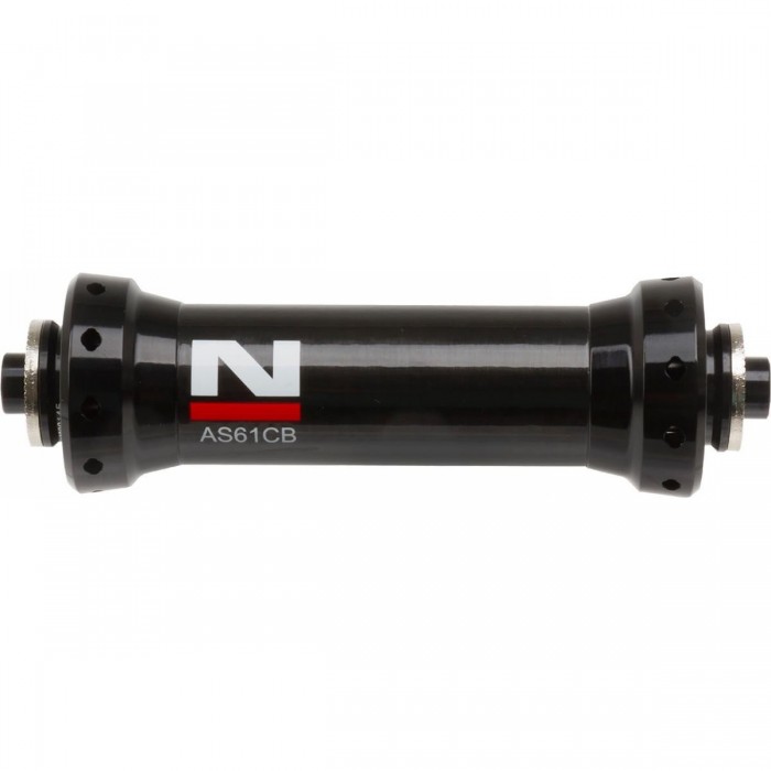 Mozzo Anteriore Novatec AS61CB in Carbonio per Bici da Strada, 20 Fori, Nero, 69g - 1 - Mozzo - 4719871440186