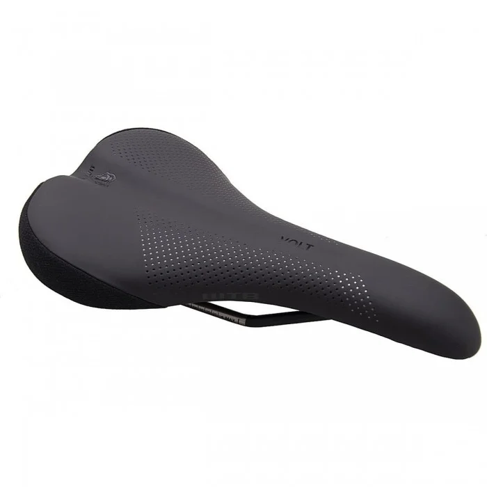 Sella Larga Volt in Acciaio per MTB e Gravel, 265x150 mm, Imbottitura DNAx, Nero - 1 - Selle - 0714401655904