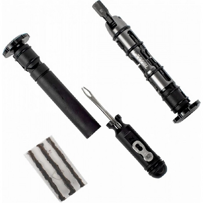 Kit de Reparación Tubeless MTB Z Bar Tool con Multiutensilio y Tapones de Aluminio - 1