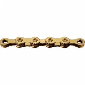 12-Speed Gold Chain 126 Links Ti-N Compatible with SRAM and Shimano X-Bridge - 1