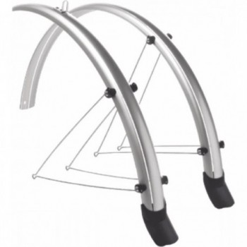 Garde-boue en polycarbonate argent 28 36mm pour vélo urbain avec garde-boue - 1