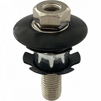 Tappo Tirante BMX/Freestyle MVTEK Nero con Foro Centrale 28,6mm x 32mm - 1 - Serie sterzo e tappi - 8005586223135