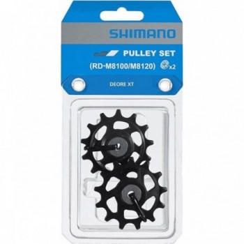 Shimano Deore XT M8100 Rear Derailleur Pulleys Black for MTB Pair - 1