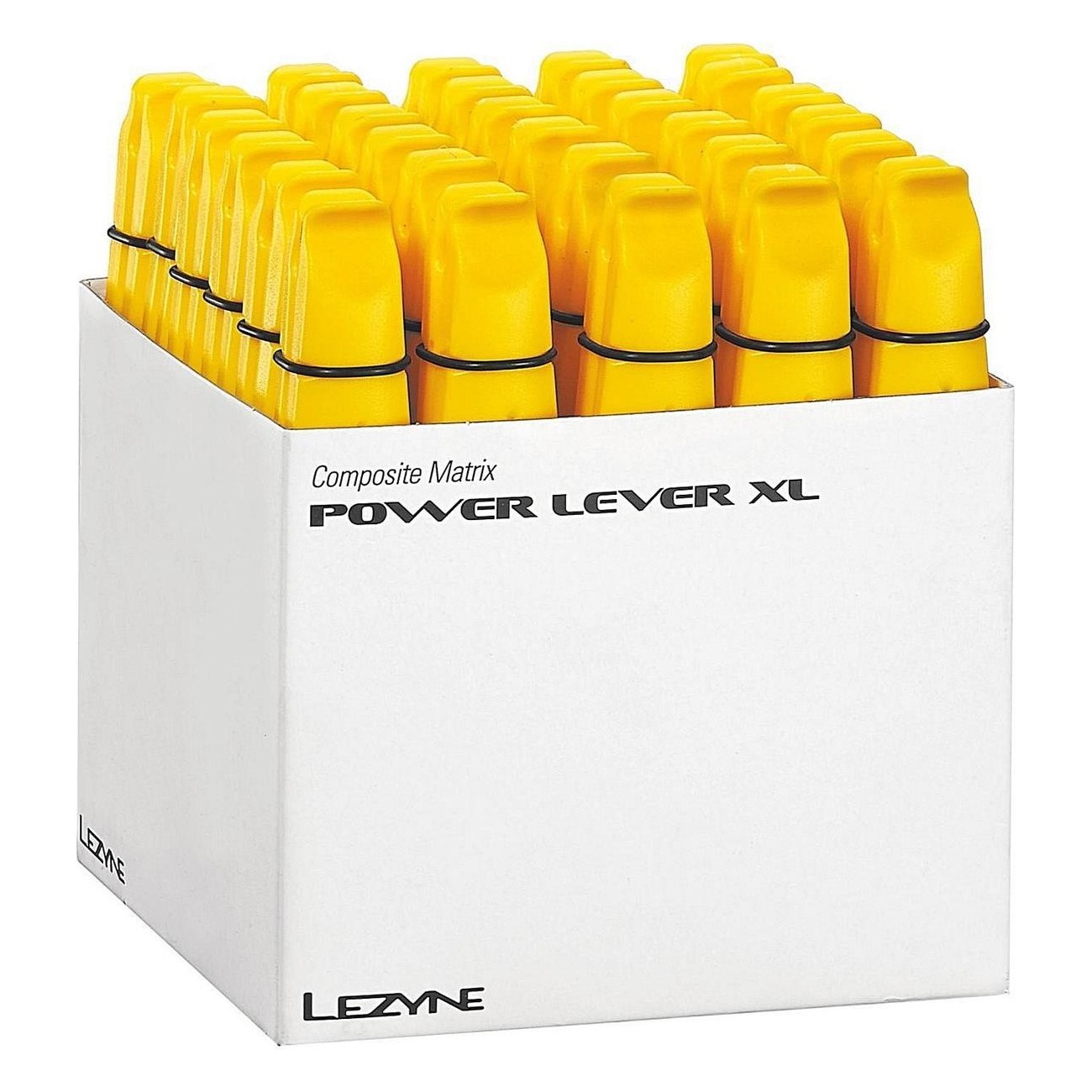 Lezyne Power Lever XL Tire Levers Yellow Composite - Display Box of 30 - 1