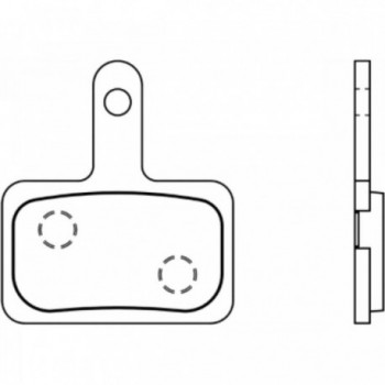 Plaquettes de Frein Semi-Métalliques Compatibles Shimano et Tektro - 1