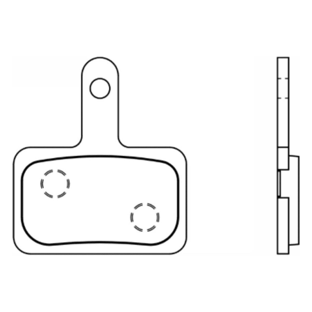 Halbmetallische Bremsbeläge kompatibel mit Shimano und Tektro für hervorragende Leistung - 1