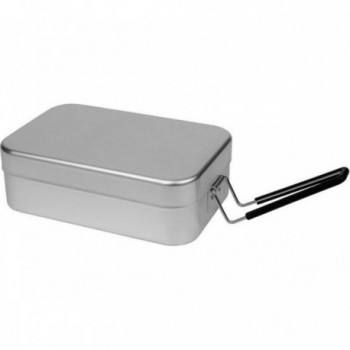 Aluminium Mess Tin Large 209 mit schwarzem Griff für Camping und Ausflüge - 1