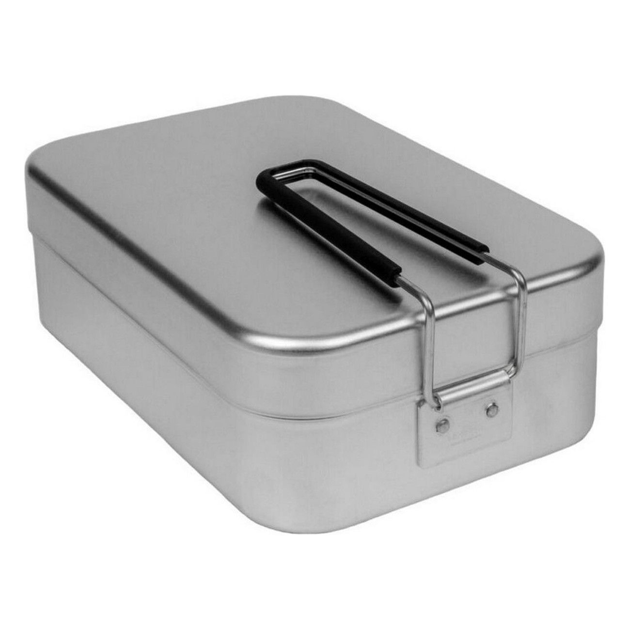 Aluminium Mess Tin Large 209 mit schwarzem Griff für Camping und Ausflüge - 2