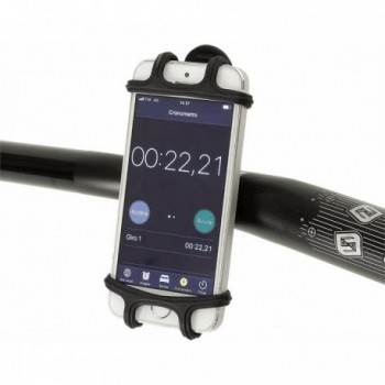 Black MVTEK Smartphone Mount for Handlebars, Fits 4.5 to 6 Inch Devices - 1