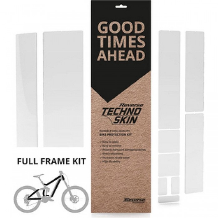 Complete Matte Frame Protection Kit Reverse TechnoSkin for Bicycles - 1