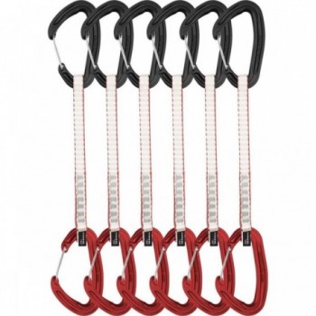 Set di 6 Rinvii Alpha Wire da 18 cm per Arrampicata Tradizionale - Leggeri, Affidabili e Sicuri con Fettuccia Dynatec Dyneema® -