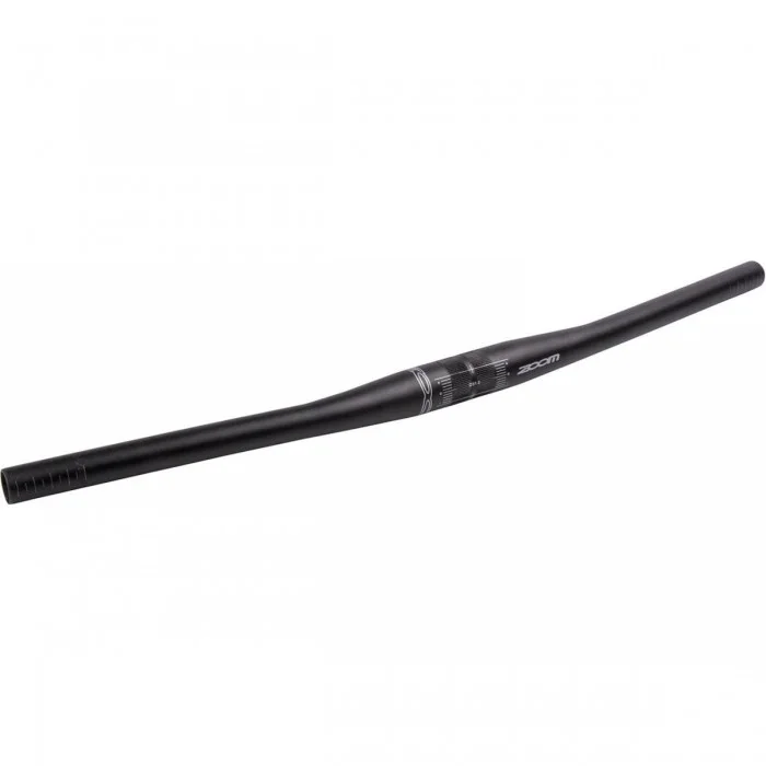 MTB Zoom Black Matte Aluminum Handlebar 620mm, Clamp 31.8mm, 10° - 1