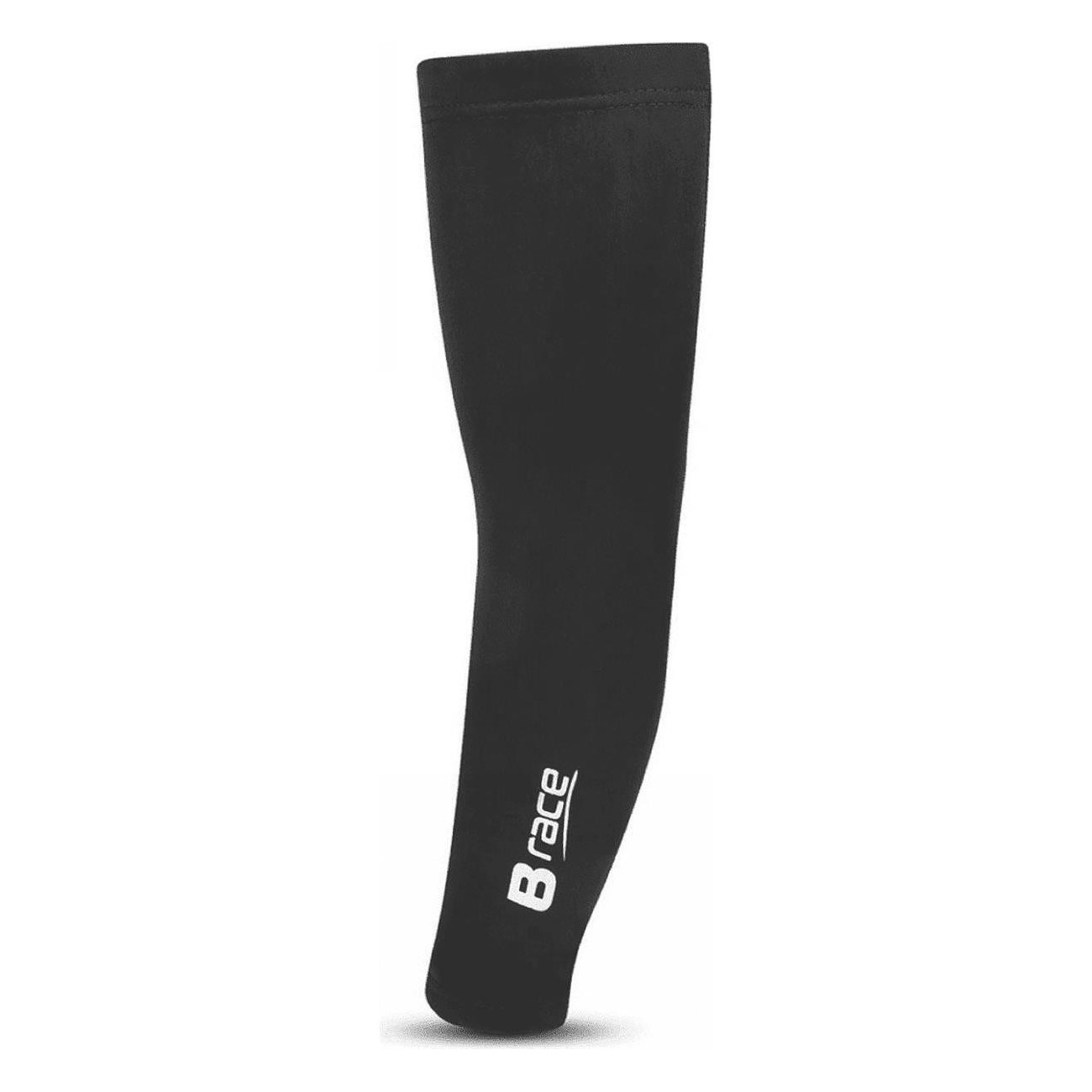 B-Race Winter Arm Warmers in Black Thermal Fleece XL with Flat Seams - 1