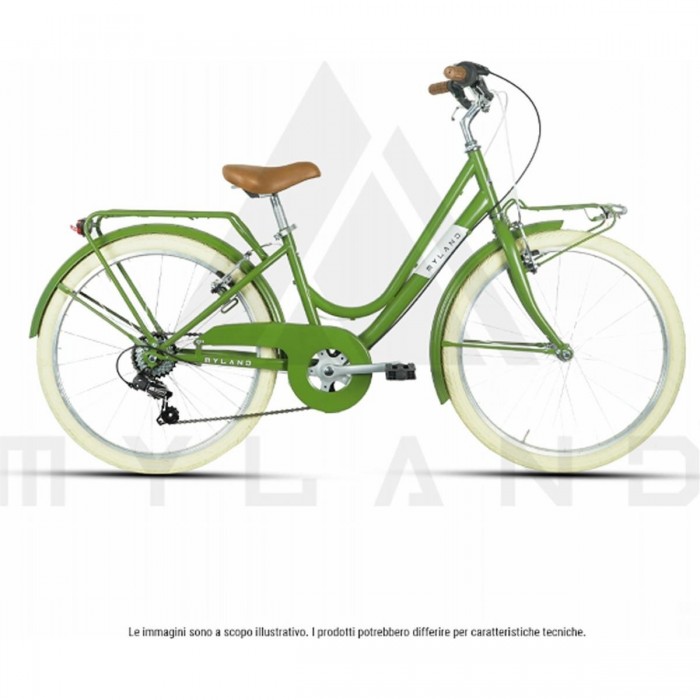 Kid 24.1 City Green Bike with Shimano 6-Speed and 24'' Wheels - 1