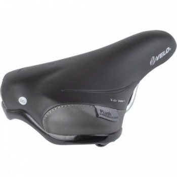 Sella MTB Junior Gel Velo Plush Nero con Morsetto per Biciclette 16-24 Pollici - Alta Qualità e Comfort per Bambini - 1 - Selle 