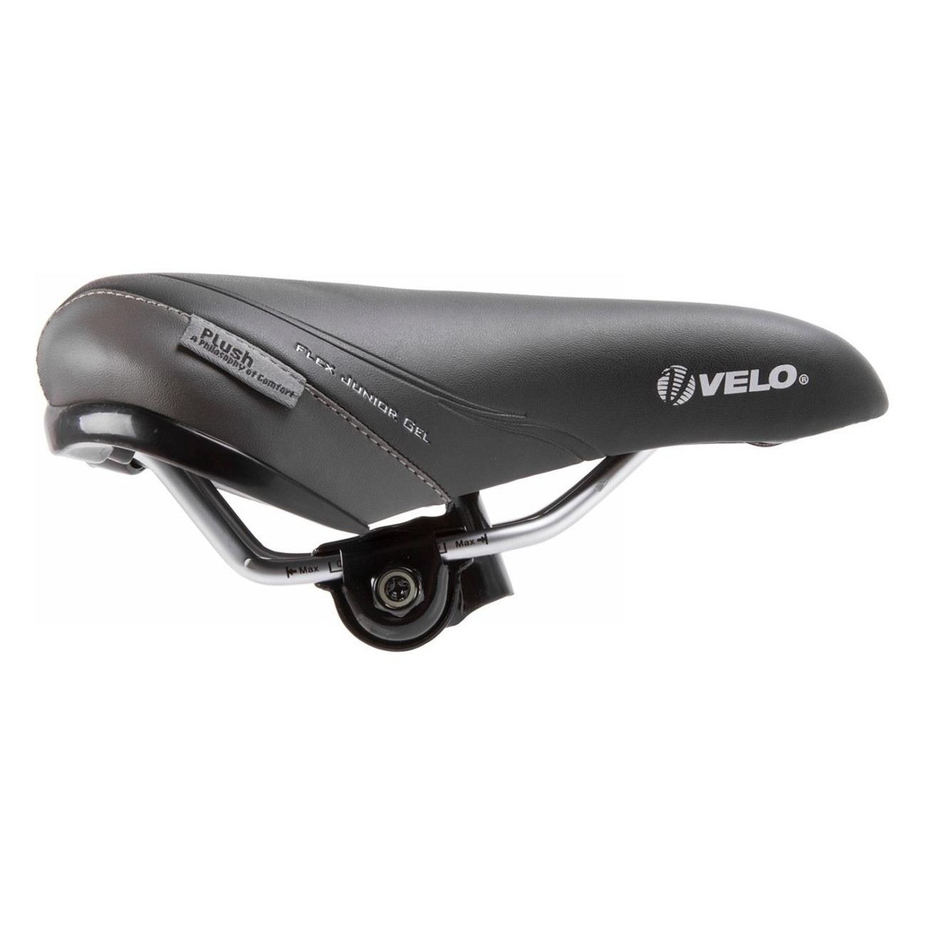 Selle MTB Junior Gel Velo Plush Noir avec Collier pour Vélos 16-24 Pouces - 2