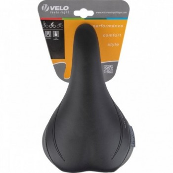 Sella MTB Junior Gel Velo Plush Nero con Morsetto per Biciclette 16-24 Pollici - Alta Qualità e Comfort per Bambini - 5 - Selle 