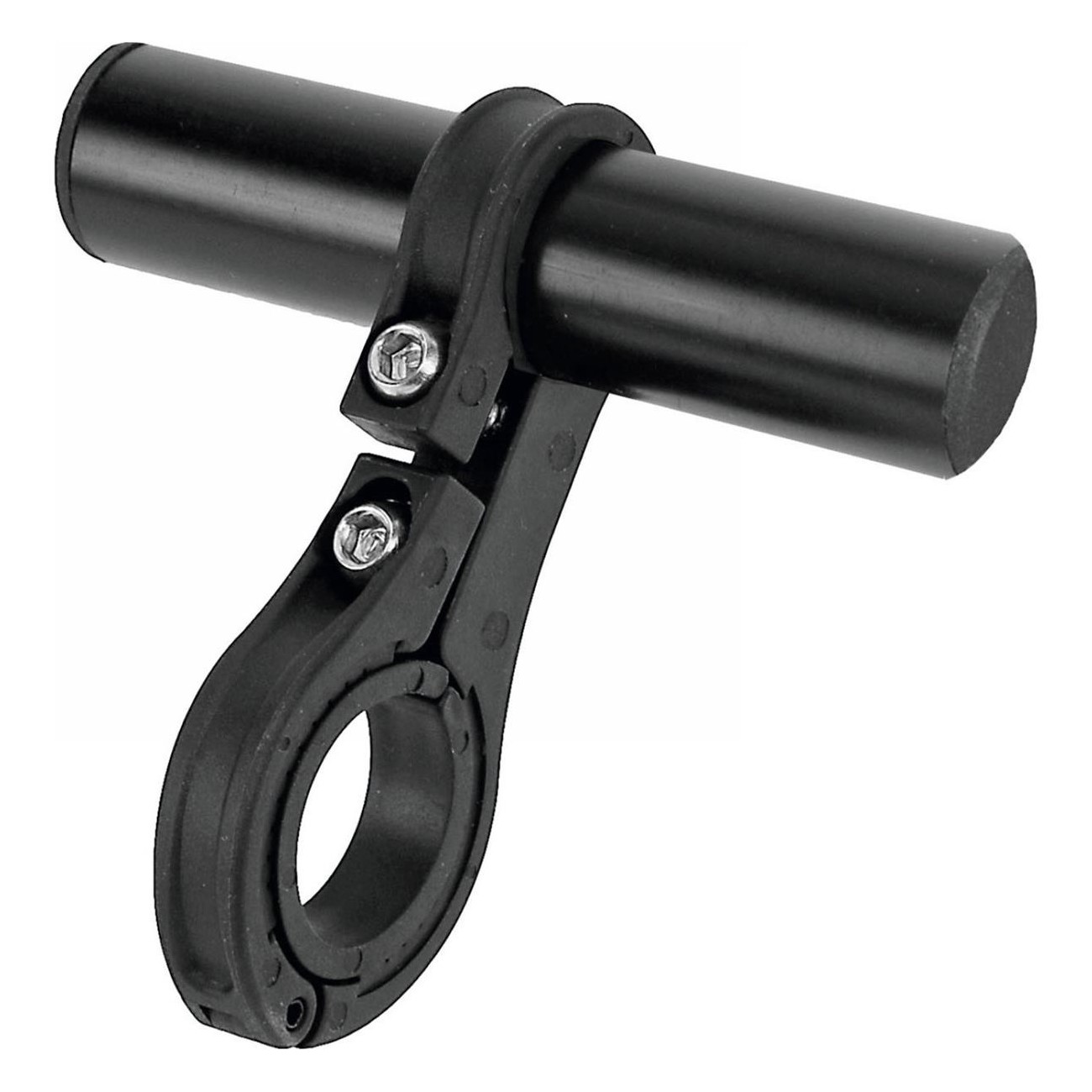 Cockpit de Guidon Réglable M-Wave Noir pour Accessoires Vélo, Diamètre 22.2-31.8 mm - 1